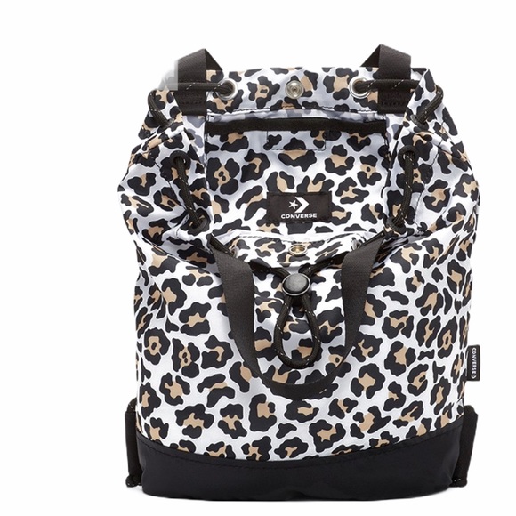 Converse Novelty Bucket Bag Leopard 🐆 Black Tan - Picture 5 of 12